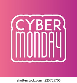 a pink background with text for cyber monday