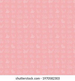Pink background with uneven doodle dashes
