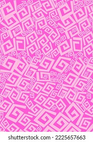 pink background Use shapes to create images. continuous paste used in graphics