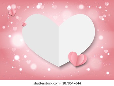 Pink background for valentine festival and wedding