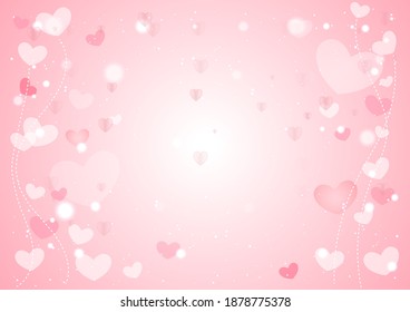 Pink background for valentine festival and wedding