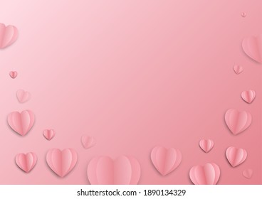 Pink background for valentine festival and wedding