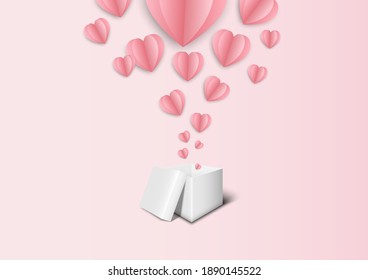 Pink background for valentine festival and wedding