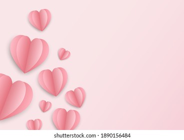 Pink background for valentine festival and wedding