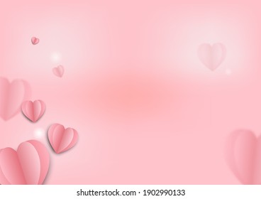 Pink background for valentine festival and wedding
