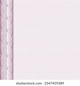 Pink background with violet lace border on left side, very decent design for duptaa.