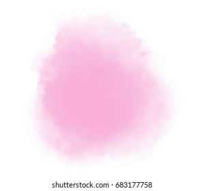 Pink background watercolor painting