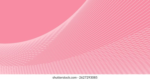 pink background wave vector illustration.art
