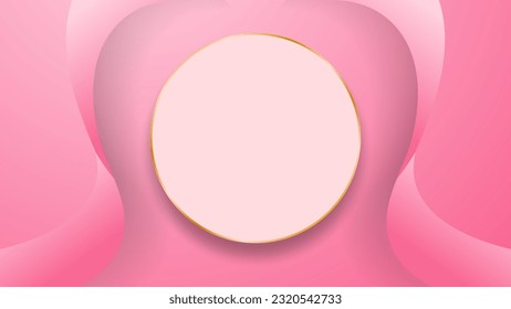 Olas de fondo rosadas con espacio vacío para texto promocional