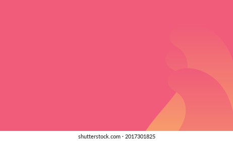 pink background with wavy abstract shape vector