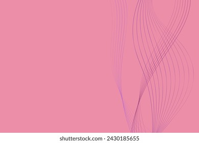 A pink background with wavy lines running across it in various directions. The lines create a dynamic and abstract pattern, adding depth and movement to the background