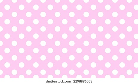 Pink background with white dots