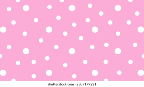Fondo rosa con puntos blancos