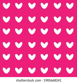 Pink background with white hearts