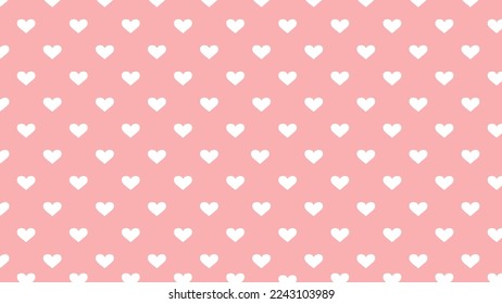 fondo rosado con corazones blancos