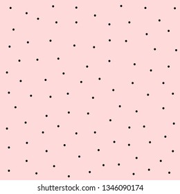 Pink background with white polka dot