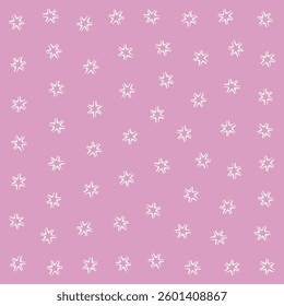 a pink background with white stars on it