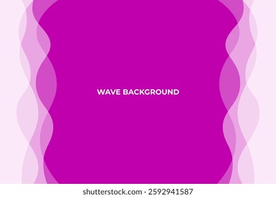 pink background with white transparent waves on right and left side for web presentation