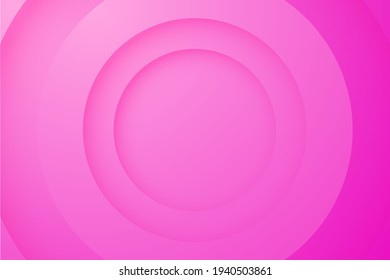 pink backgrounds. Abstract 3d circle papercut layer background.
