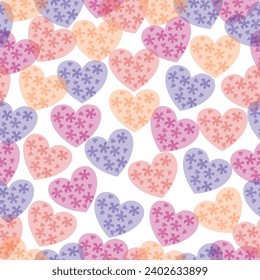 Pink background.Valentine heart illustration.Textile pattern. Funky vivid background