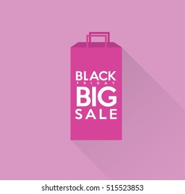 Pink Bag with black friday text