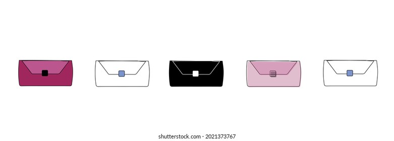 pink bag vector type icon