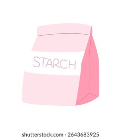 uma bolsa rosa com a palavra estampado ilustração de estilo plana