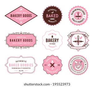 Pink Bakery Badges