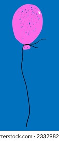 pink balloon for the holiday