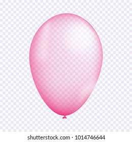 Pink balloon vector