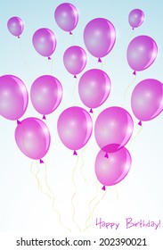 Pink balloons  