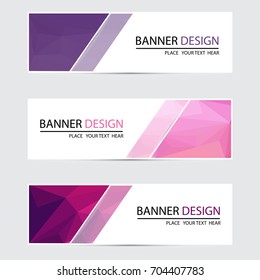 Pink Banner design.