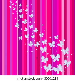 Pink banner. Vector illustration