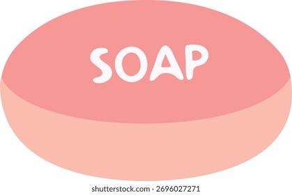 Un icono de barra de jabón rosa