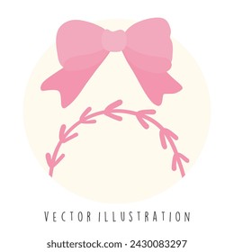 Rosa Basis Ball Vektor-Illustration