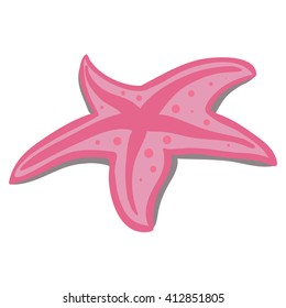 pink beach starfish