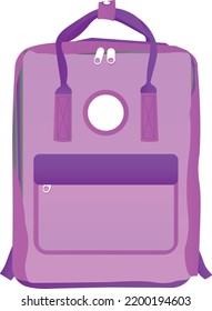 The pink beautiful backpack for a stylish look