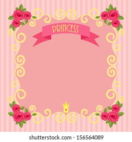 Pink beautiful princess background
