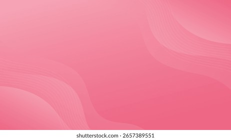 Fundo de gradiente de beleza rosa com formas de ondas líquidas. Design de papel de parede abstrato. Adequado para empresas, banners de venda, anúncios, eventos, modelos, páginas, sites e outros