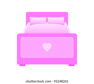 Pink bed