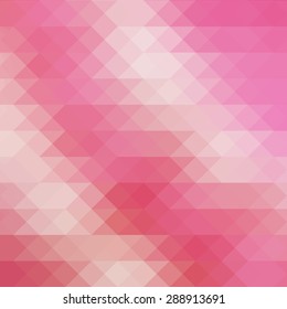 Pink beige crimson triangular polygon pattern background
