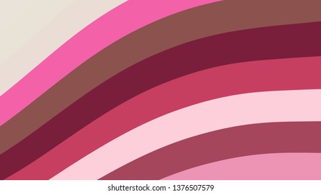 Pink and Beige Curved Stripes Background