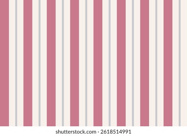 Fundo listrado rosa, bege e cinza. Padrão retrô. Shabby chique, velho estilo de dinheiro. Decoração, design de interiores. Faixa, papel de parede, pôster, cartão. Ilustração vetorial