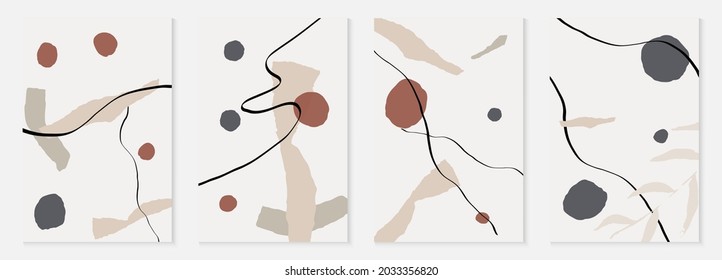 rosafarbene und beige Skizze setzen Vektorgrafik-Memphis-Hintergrund. Pastellfarben-Modehintergrund. Braun und blau Formen Moderner Hintergrund.