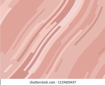 Pink and beige sloping strips. Abstract geometric background with flat lines. Dynamic, motion style for banners, advertising, websites.