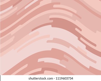 Pink and beige sloping strips. Abstract geometric background with flat lines. Dynamic, motion style for banners, advertising, websites.