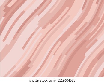 Pink and beige sloping strips. Abstract geometric background with flat lines. Dynamic, motion style for banners, advertising, websites.