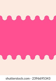 Tonos rosa y beige ondulados en tonos pastel. Patrón vectorial de repetición sin inconvenientes.
