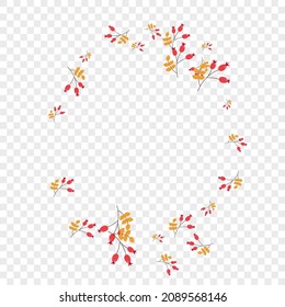 Pink Berries Background Transparent Vector. Herb Decorative Card. Burgundy Leaf Wallpaper. Art Illustration. Foliage Label.