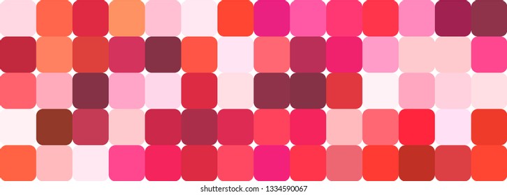 Pink BG with Colorful Pink Square Elements